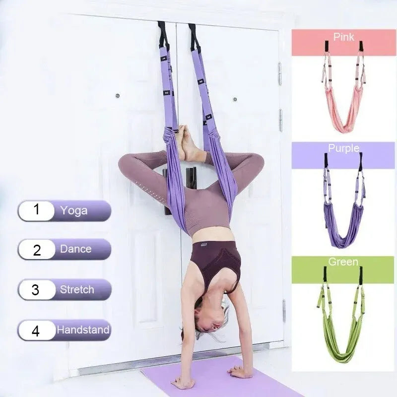 Adjustable Elastic Stretch Door Hanging Yoga Belts