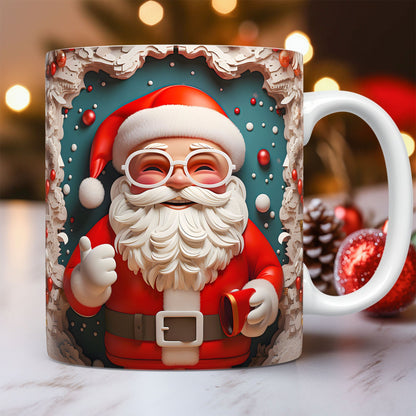 3D Christmas Ceramic Mug