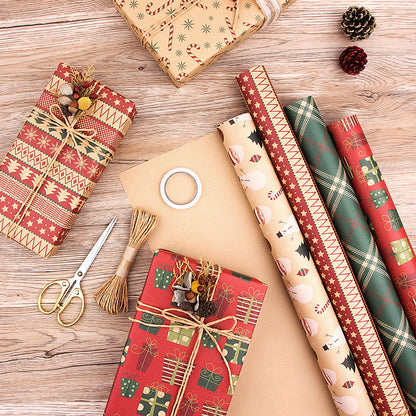 Vintage Christmas Kraft Wrapping Paper