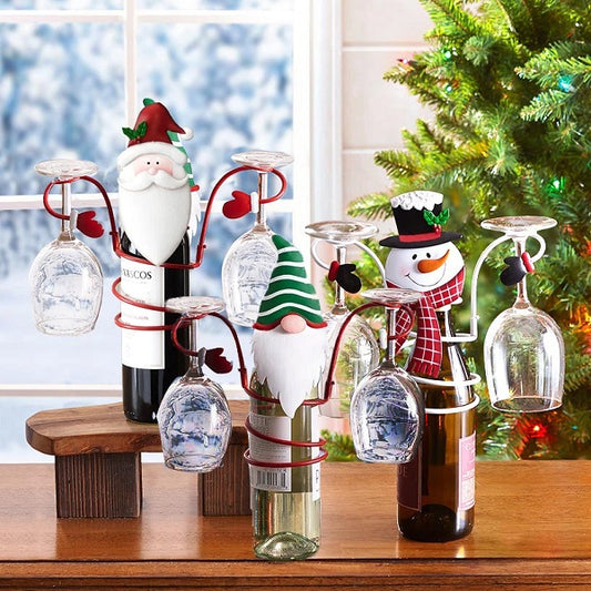 Christmas Snowman Wine Decor