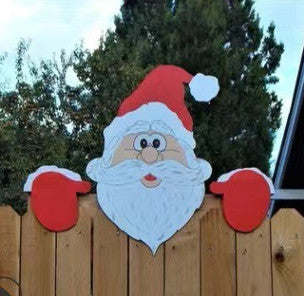 Christmas Themed Garden Fence Top Decoration