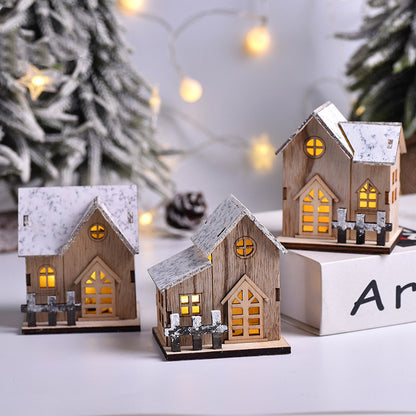 LED Wooden Christmas House