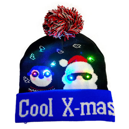 LED Christmas Knitted Beanie