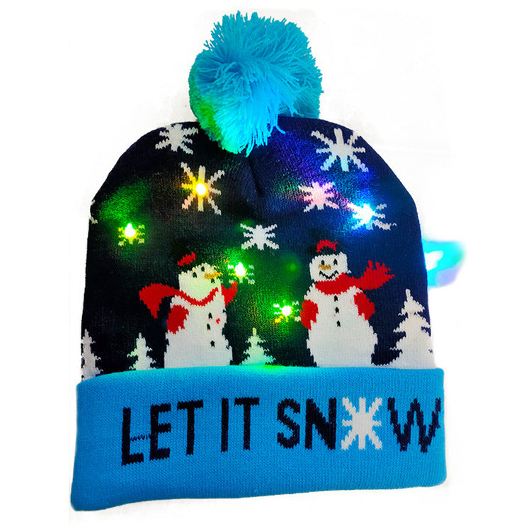 LED Christmas Knitted Beanie